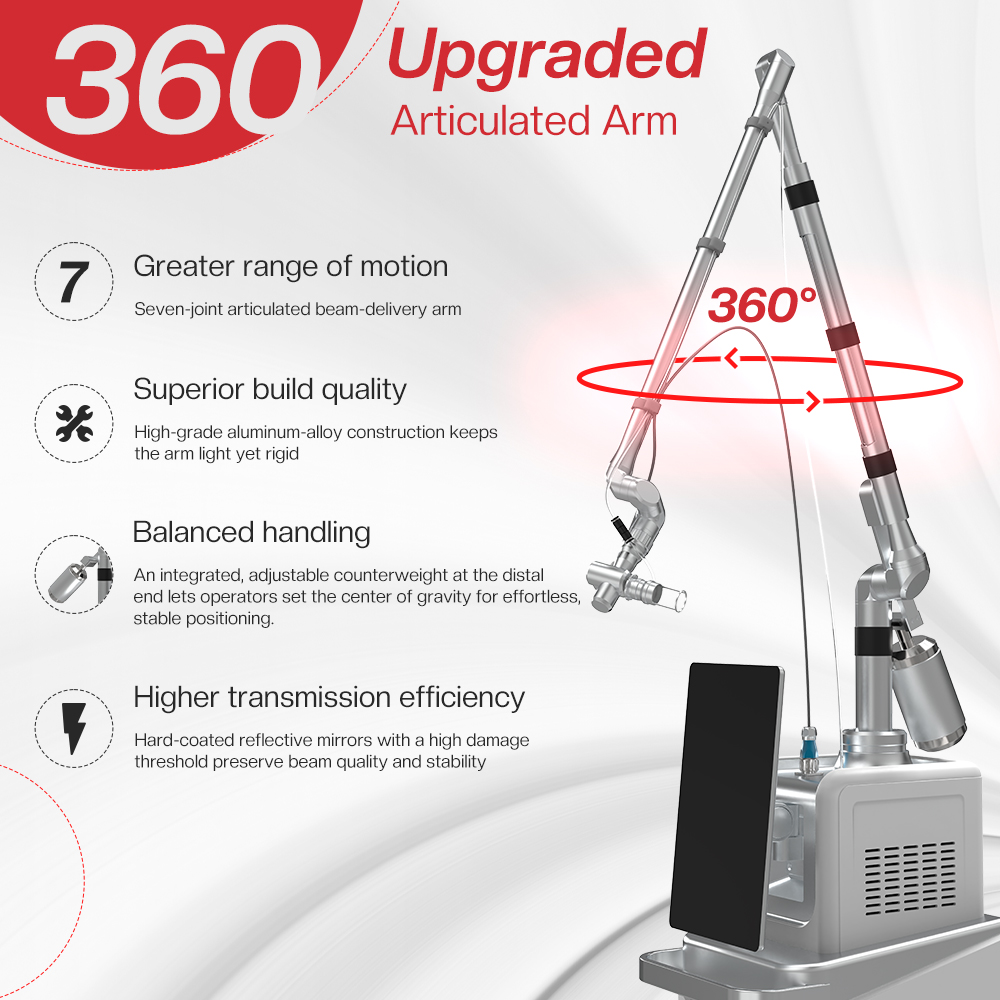 CO2 fractional laser, Korean 7-section light guide arm
